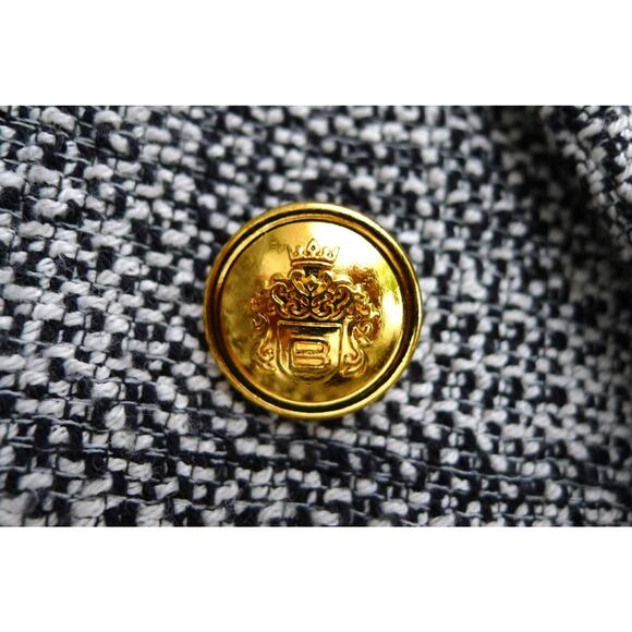 BABATON Tweed Linen-Blend Double-Breasted Index Blazer Jacket XS ARITZIA $228 - Picture 10 of 13